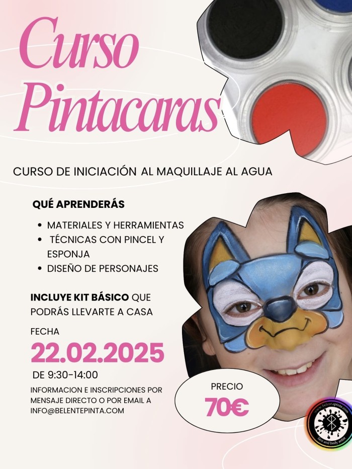 Prximo curso de maquillaje al agua en La Corua